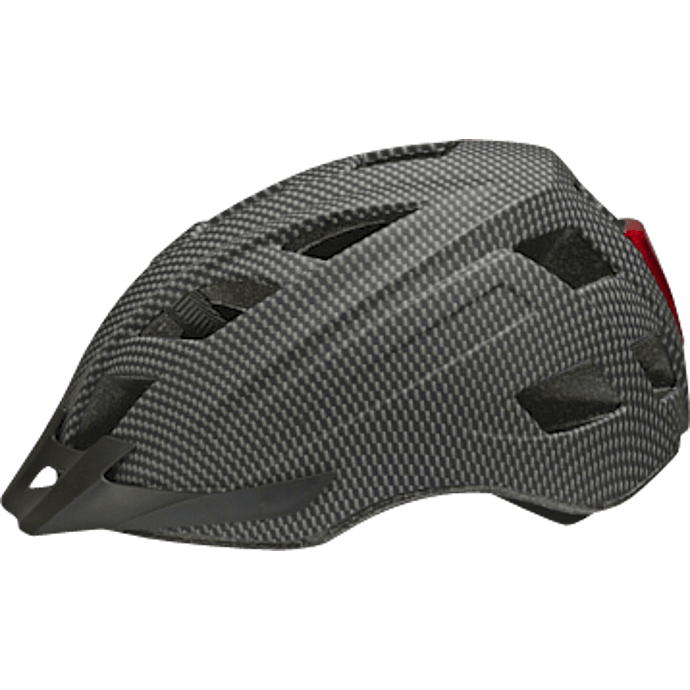 CSI cykelhjelm med lys - carbon