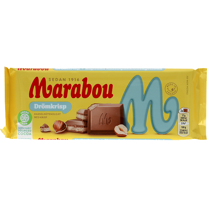 Vaffel m. nougat og mælkechokoladeovertræk