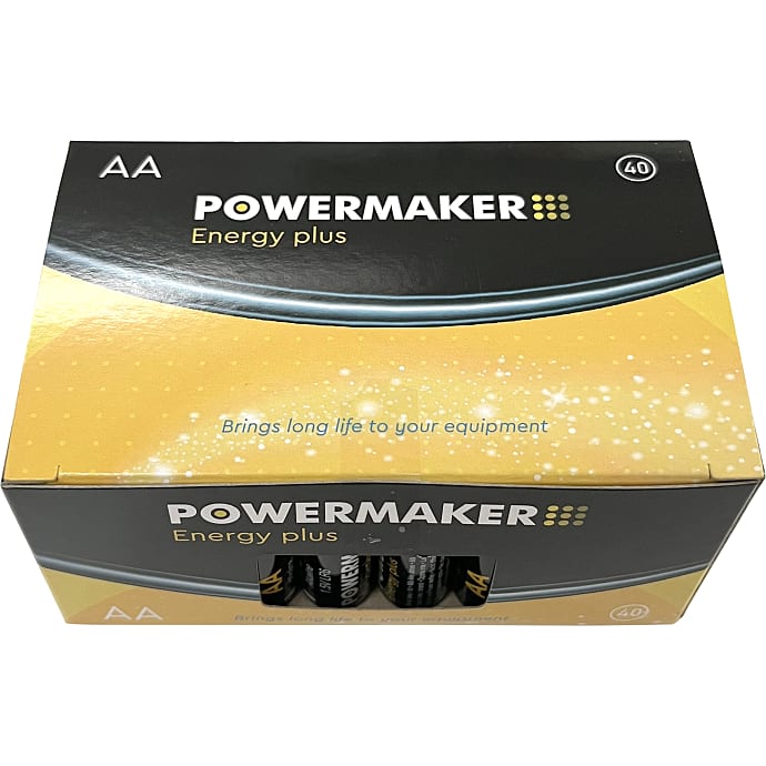 Powermaker AA batterier 40-pak
