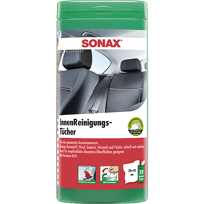 Sonax interiør rengøring wipes 25 stk.