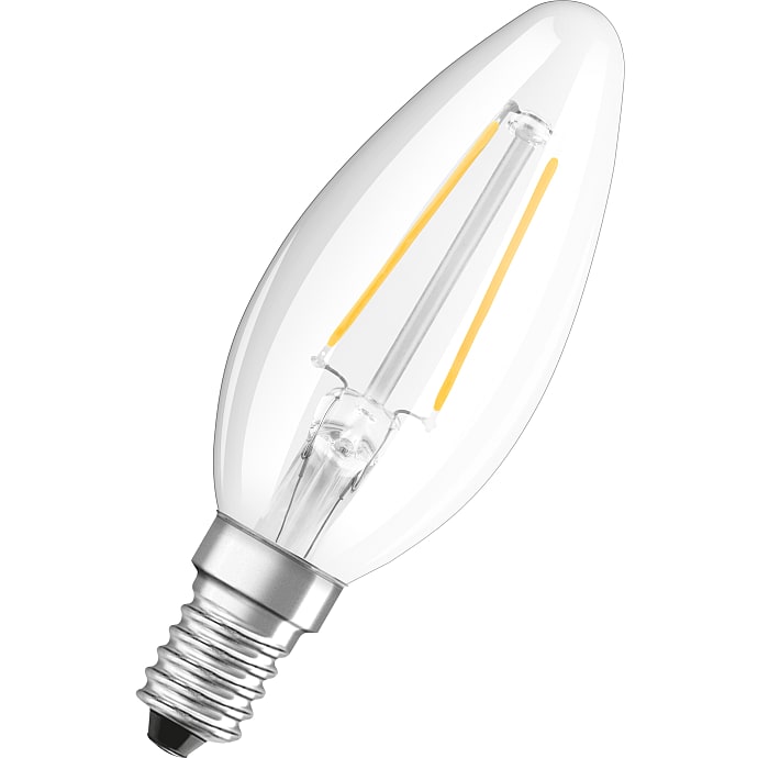 Osram 2 pak LED kertepærer 2,5W - varmt hvidt lys