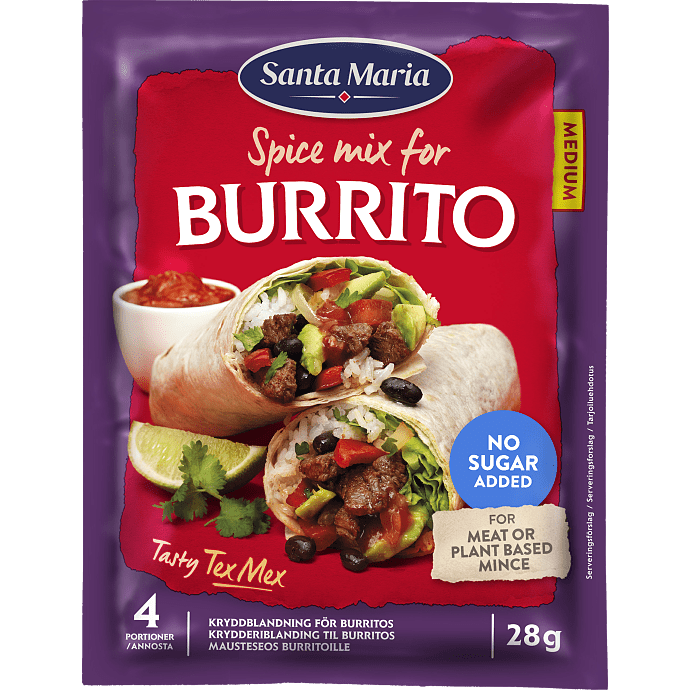 Burrito krydderiblanding medium
