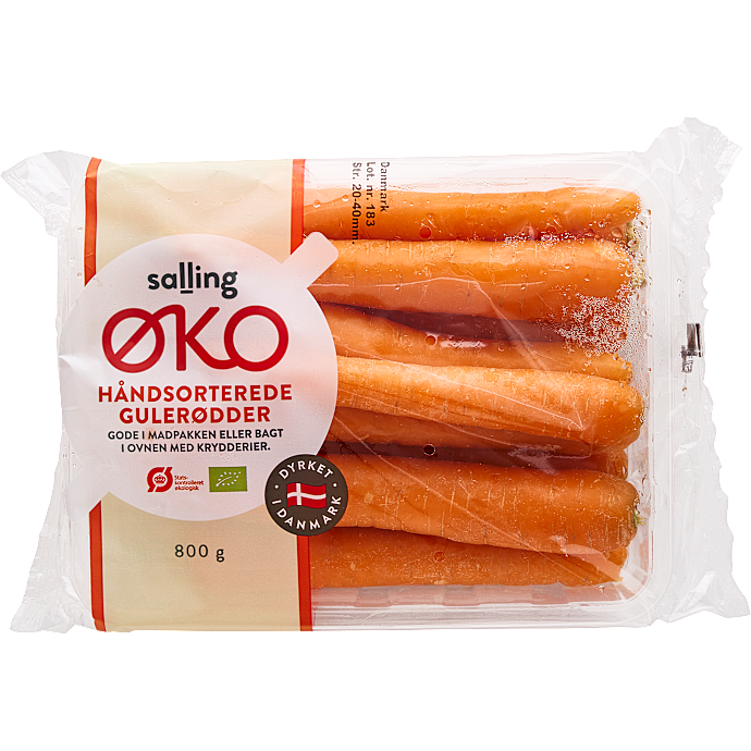 Gulerødder håndsorterede øko