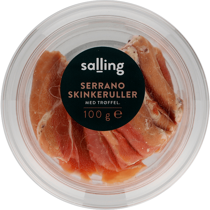 Serranoskinkeruller m. flødeost og trøffel