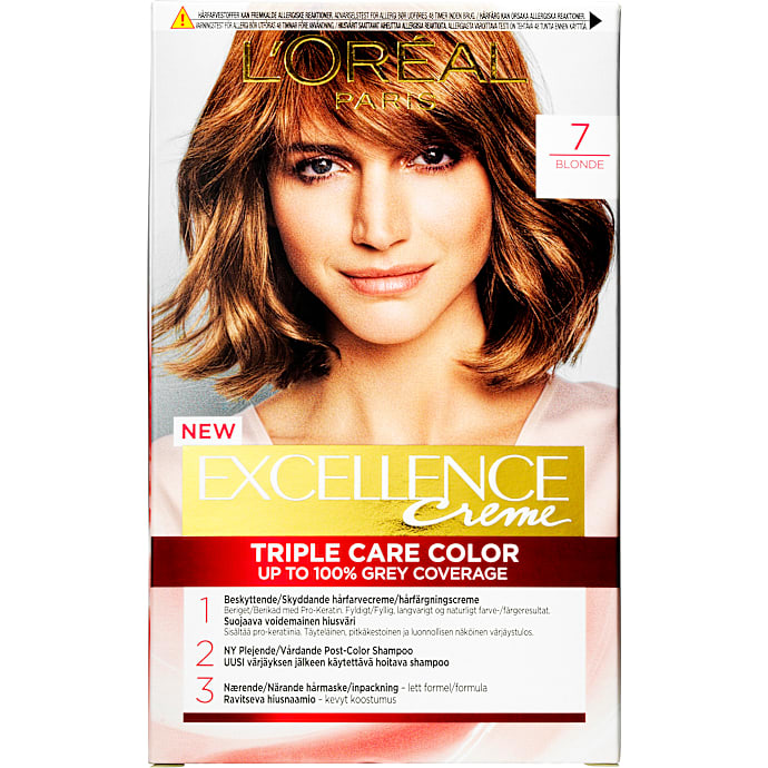 Triple Care Color permanent hårfarve 7 Blonde