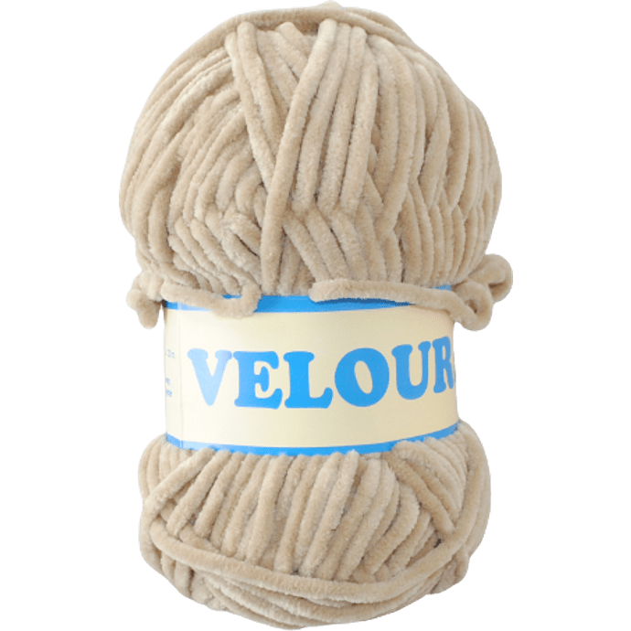 Velour garn 100g - Beige 791