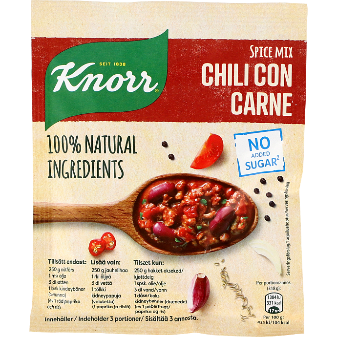 Chili con carne krydderiblanding