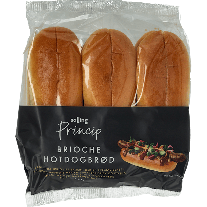 Brioche hotdogbrød