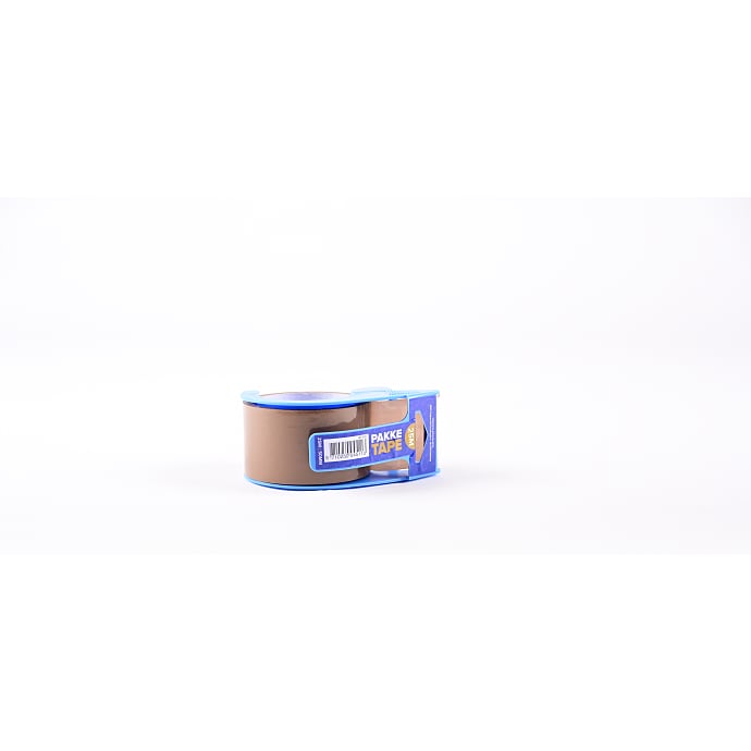 Pakketape med dispenser 50 mm x 25 m