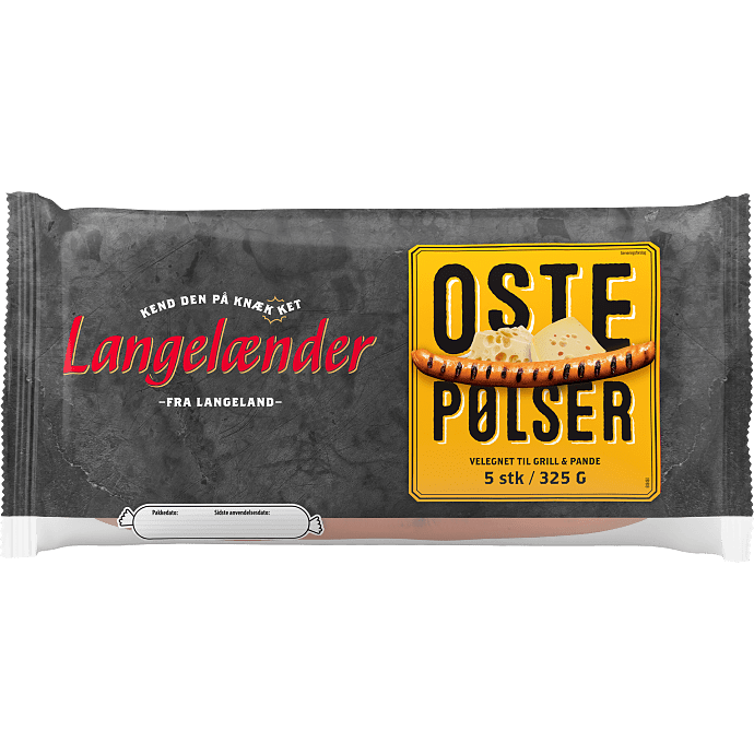 Stegepølser m. ost