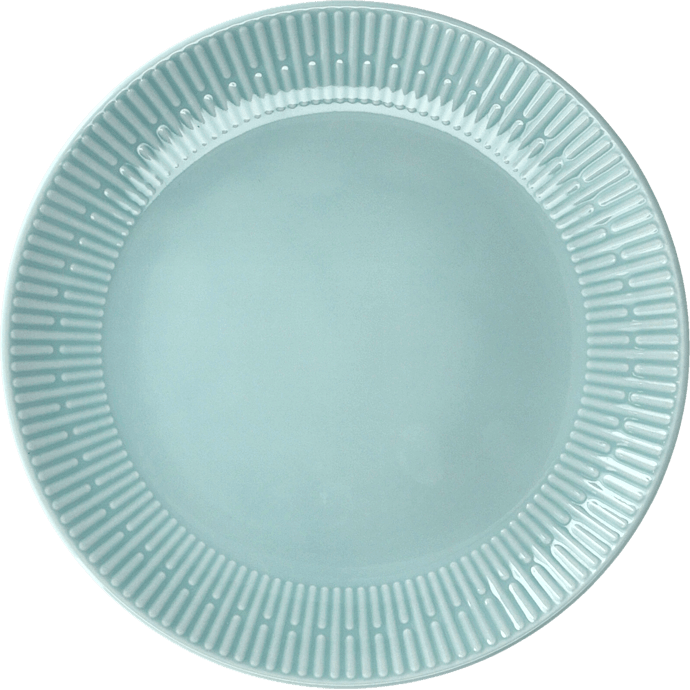 Relief frokosttallerken - lysegrøn (Ø: 22 cm)