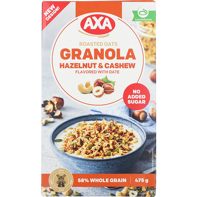 Granola m. hassel- og cashewnødder