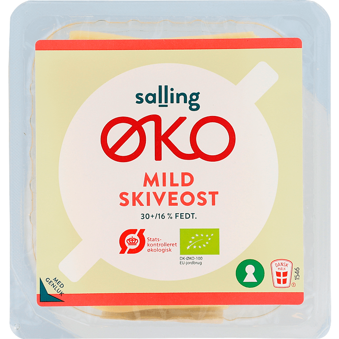Ost i skiver mild 30+ øko