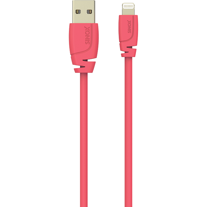 Sinox Pro USB-A til lightning kabel - pink