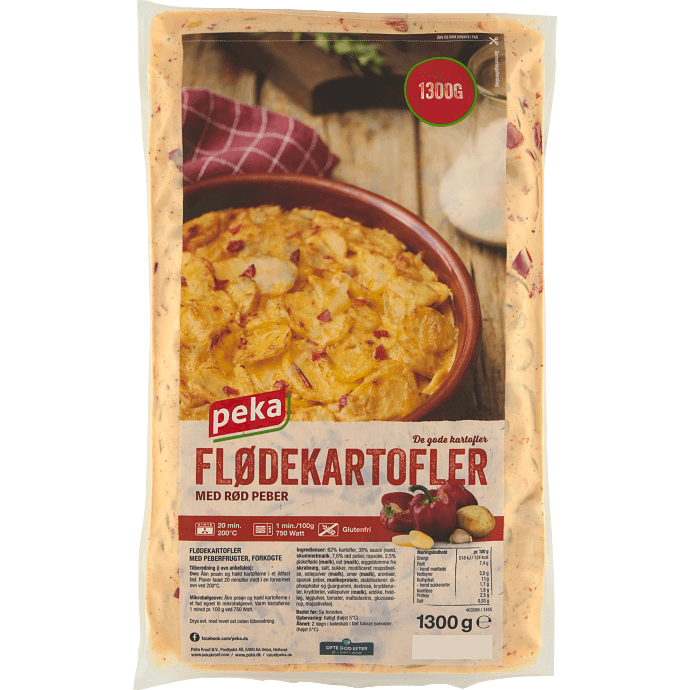 Flødekartofler m. rød peber