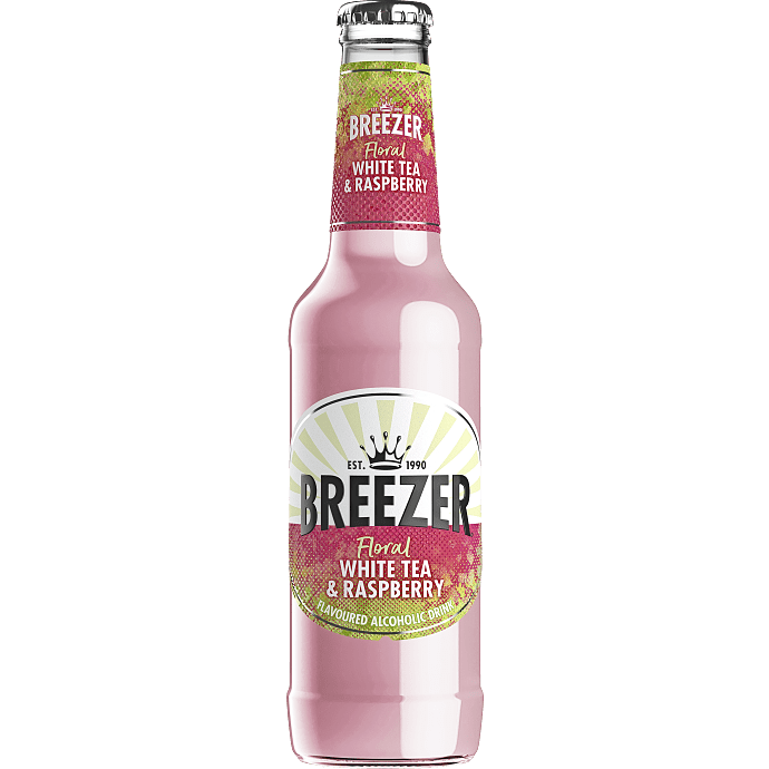 Breezer m. hvid te og hindbær