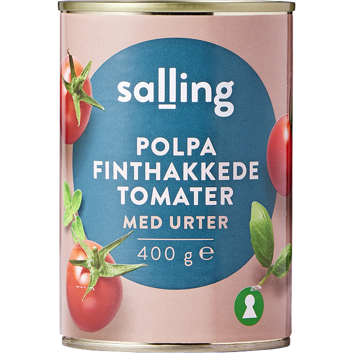 Finthakkede Polpa tomater m. urter
