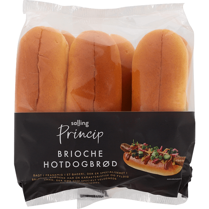 Brioche hotdogbrød
