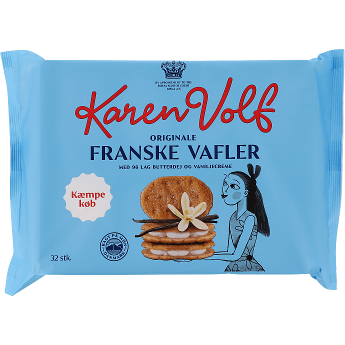 Franske vafler m. vaniljecreme