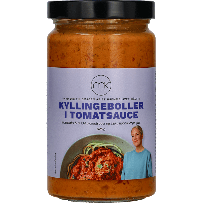 Kyllingeboller m. tomatsauce