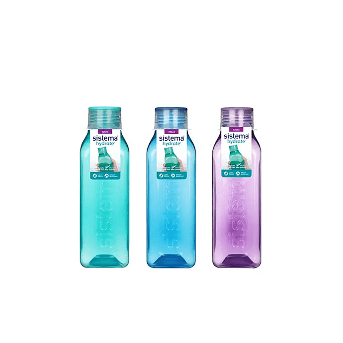 Sistema Square drikkeflaske (725ml) – flere varianter - assorteret