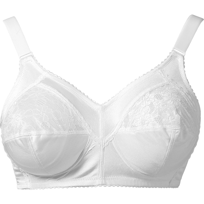 VRS dame BH klassisk fit str. E100 - hvid