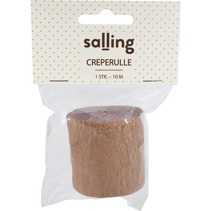 Salling creperulle L: 10 meter - Metallic rosegold