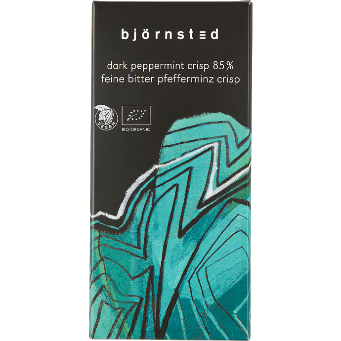Mørk chokolade 85% kakao m. mint øko