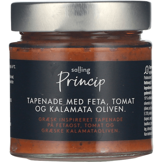 Kalamata oliventapenade m. feta og tomat