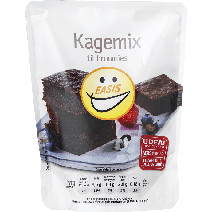 Brownie u. tilsat sukker
