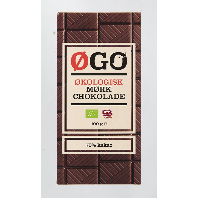 Mørk chokolade 70% kakao øko