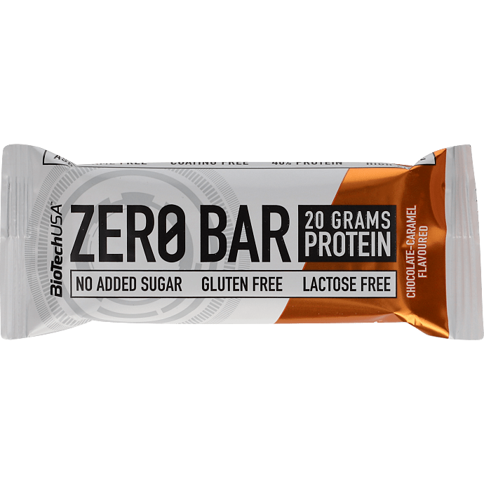 Proteinbar m. karamelsmag u. tilsat sukker