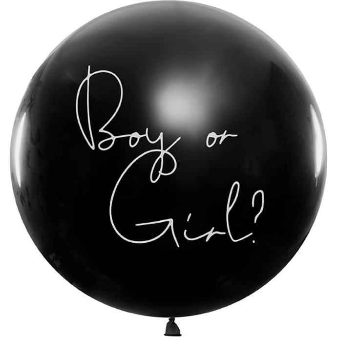 Gender reveal ballon Ø:1 meter - pige