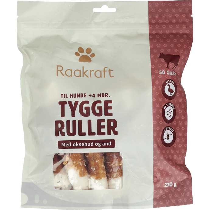 Tyggeruller m. and
