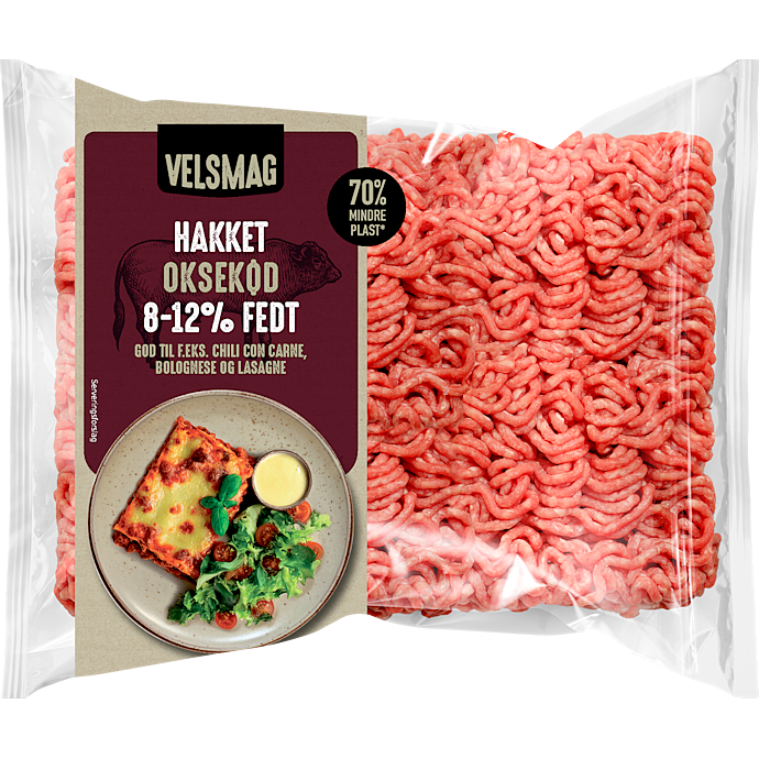 Hakket oksekød 8-12% fedt