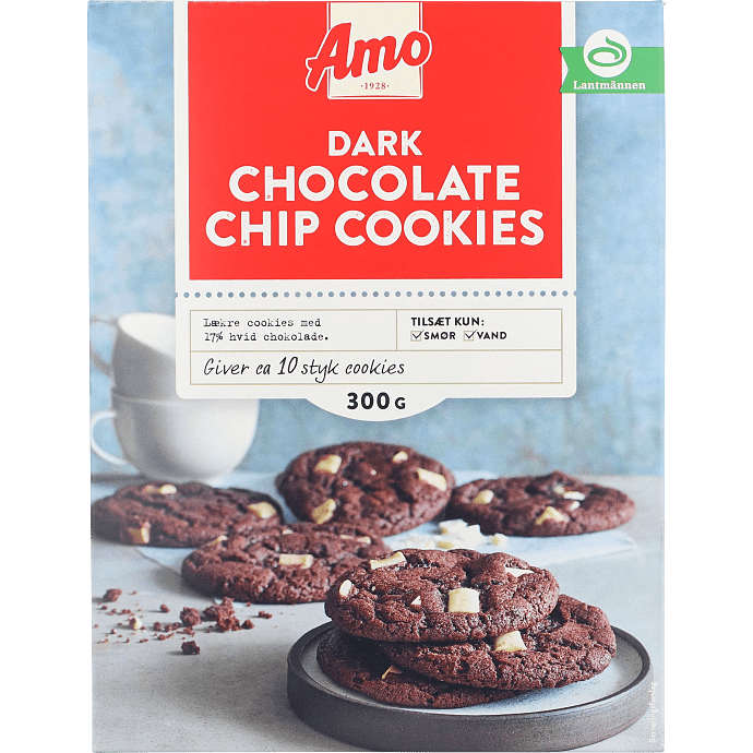 Cookies m. hvidchokoladestykker