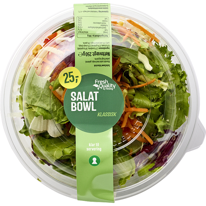 Salat m. gulerod, majs, porre og peberfrugt