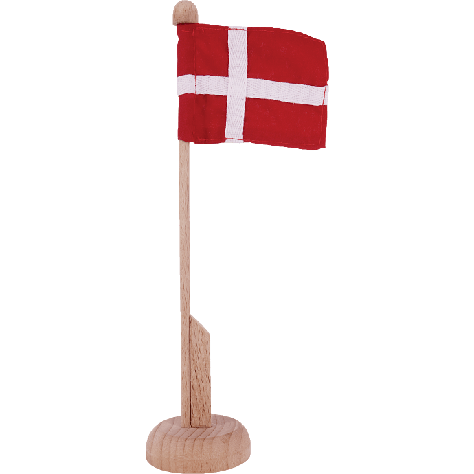 Bordflag med træfod H: 25 cm - Dannebrog