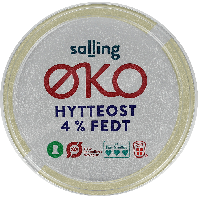 Hytteost naturel 4% fedt øko