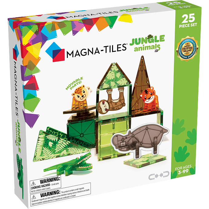 Magna-Tiles magnetisk byggesæt - 25 dele