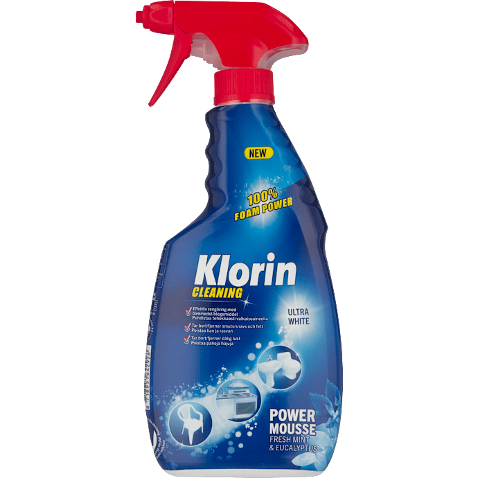 Rengøringsspray m. blegemiddel