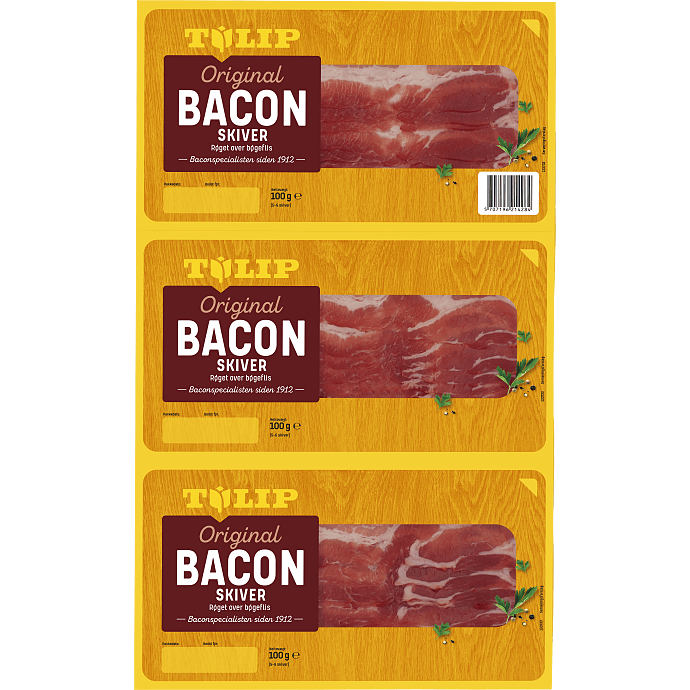 Bacon i skiver