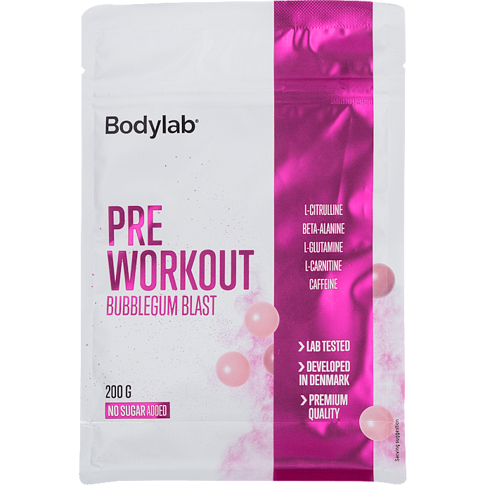 Pre Workout-pulver Bubblegum Blast