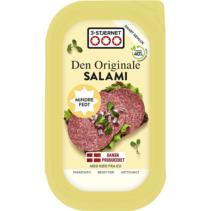 Salami i skiver fedtreduceret
