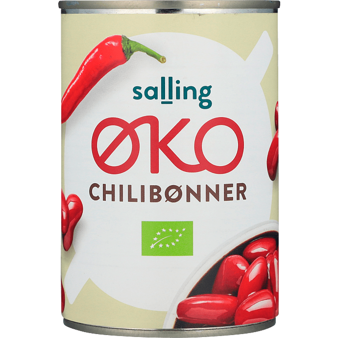 Røde kidneybønner i chilisauce øko