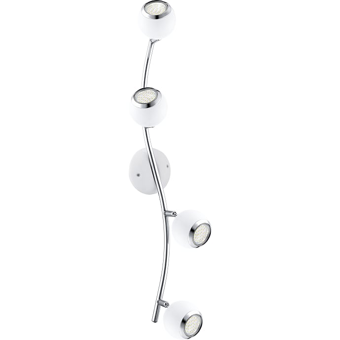 Bimeda LED 4-spotskinne - hvid