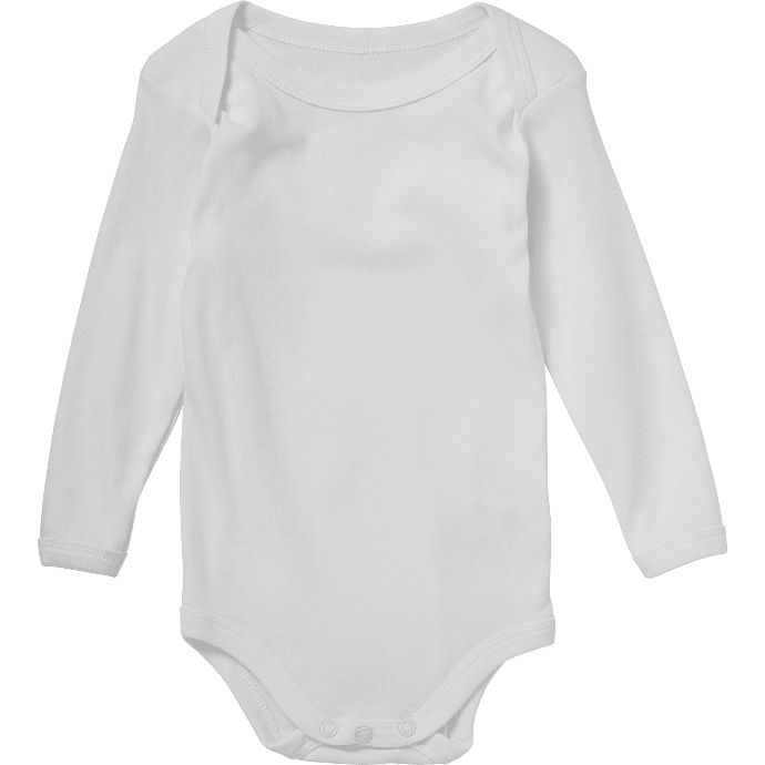 808 baby body langærmet str. 50 - hvid