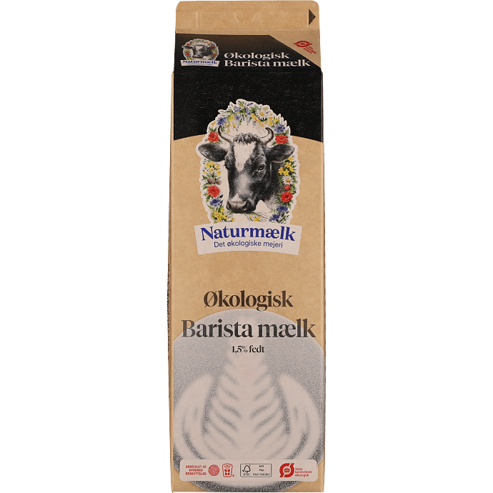 Baristamælk 1,5% fedt øko