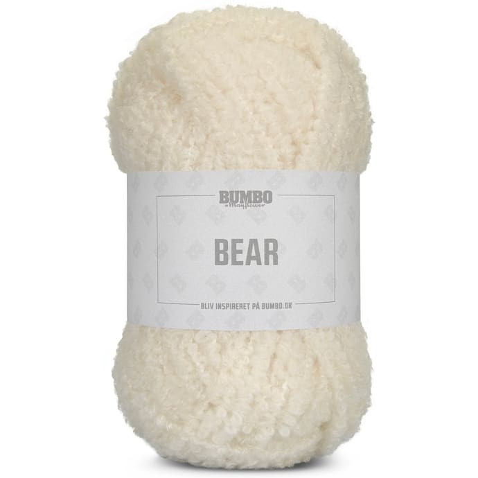 BUMBO Bear Uldblandingsgarn - Isbjørn 001