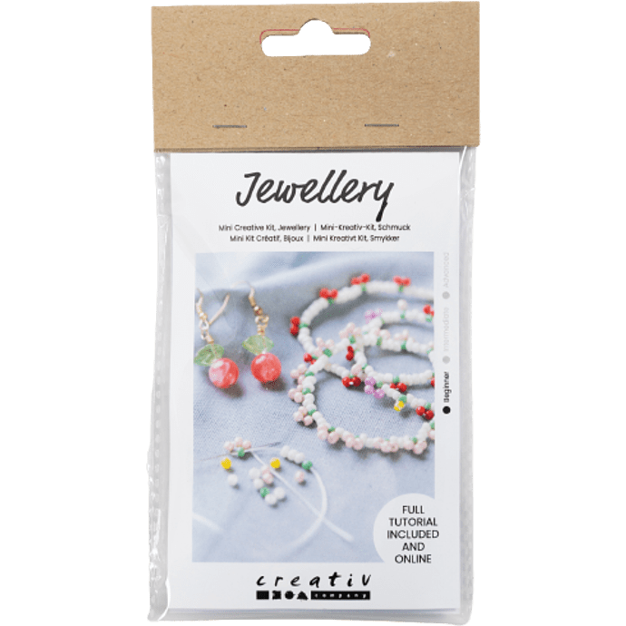 Mini kreativt kit - armbånd og ørering